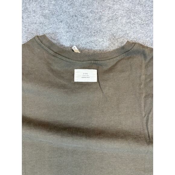 Fear Of God Essentials Shirt Mens Large Brown FOG Streetwear Tee Minimalist - Picture 8 of 10
